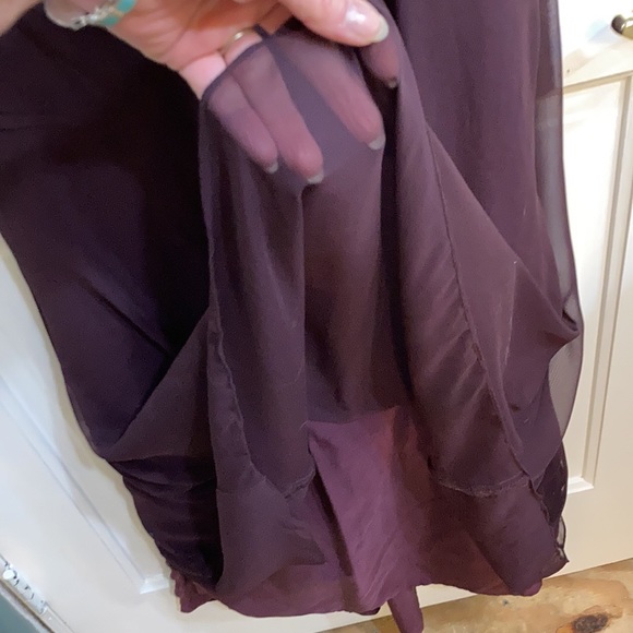 Dark Plum Formal Maxi Dress - Picture 9 of 9